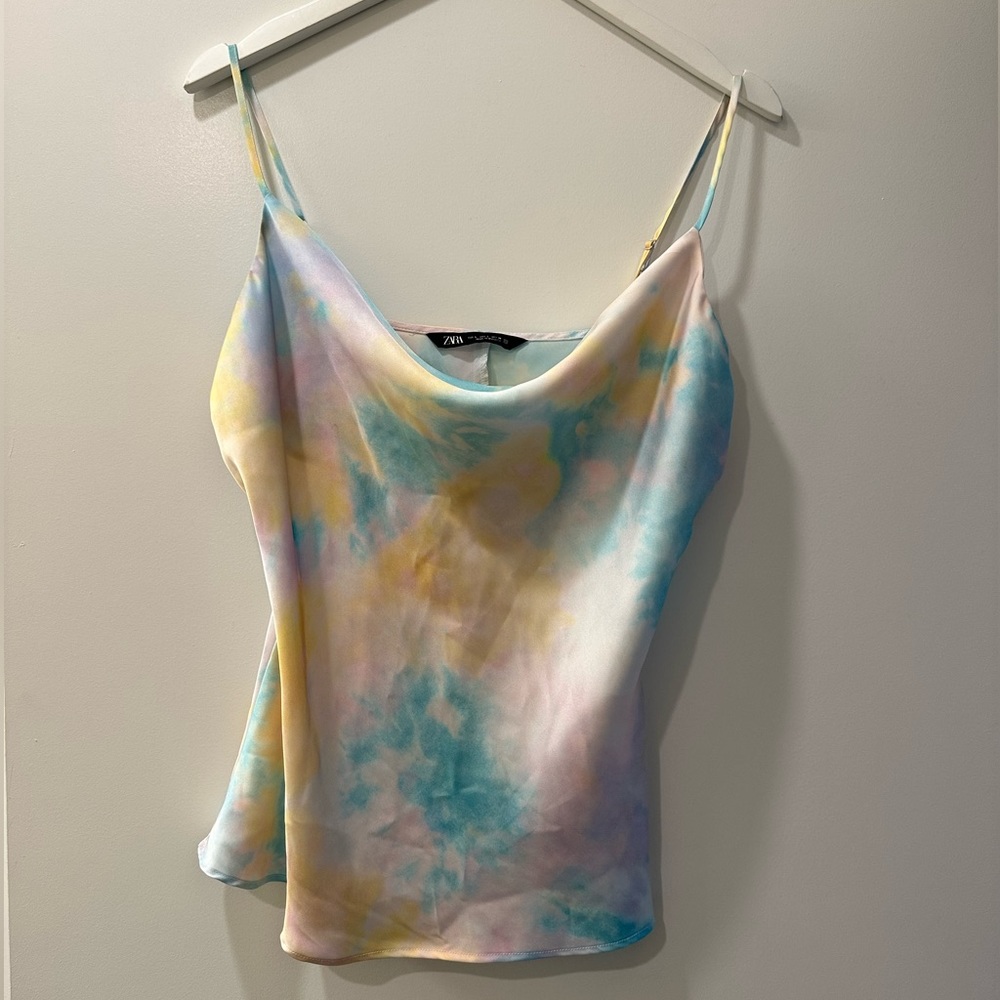 Zara tie dye cami